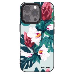 Fekete szilikon tok az alábbi mobiltelefonokra Apple iPhone 16 Pro - Rhododendron