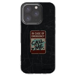 Átlátszó szilikon tok az alábbi mobiltelefonokra Apple iPhone 16 Pro - EMERGENCY