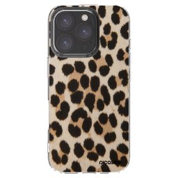 Átlátszó szilikon tok az alábbi mobiltelefonokra Apple iPhone 16 Pro - Brown Tiger