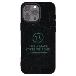 Fekete szilikon tok az alábbi mobiltelefonokra Apple iPhone 16 Pro Max - LEFT A MARK