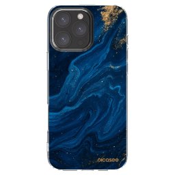 Átlátszó szilikon tok az alábbi mobiltelefonokra Apple iPhone 16 Pro Max - Blue