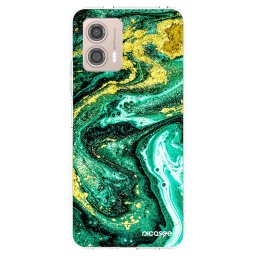 Átlátszó szilikon tok az alábbi mobiltelefonokra Motorola Moto G53 5G - Green Gold