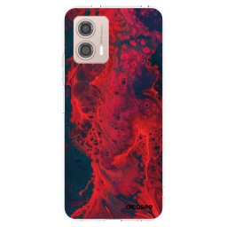 Átlátszó szilikon tok az alábbi mobiltelefonokra Motorola Moto G53 5G - Organic red