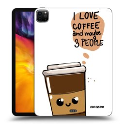 Fekete szilikon tok az alábbi táblagépre Apple iPad Pro 11" 2024 (7.gen.) - Cute coffee