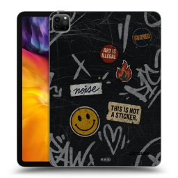 Fekete szilikon tok az alábbi táblagépre Apple iPad Pro 11" 2024 (7.gen.) - STICKERS x TAGS