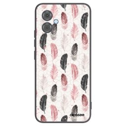 Fekete szilikon tok az alábbi mobiltelefonokra Motorola Moto G14 - Feather 2