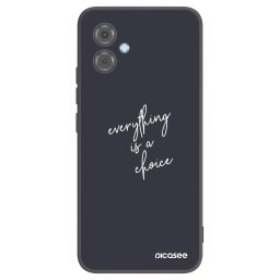 Fekete szilikon tok az alábbi mobiltelefonokra Motorola Moto G14 - Everything is a choice