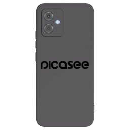 Fekete szilikon tok az alábbi mobiltelefonokra Motorola Moto G14 - Picasee - new logo - black