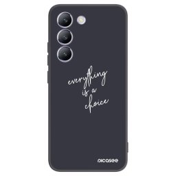 Fekete szilikon tok az alábbi mobiltelefonokra Vivo V40 SE 5G - Everything is a choice