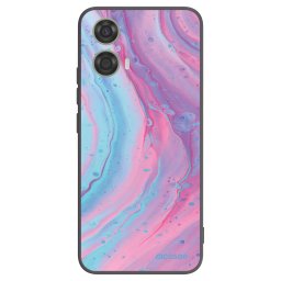Fekete szilikon tok az alábbi mobiltelefonokra Motorola Moto G24 - Pink liquid