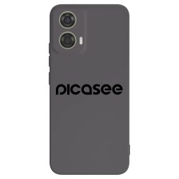 Fekete szilikon tok az alábbi mobiltelefonokra Motorola Moto G24 - Picasee - new logo - black