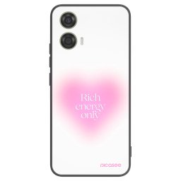 Fekete szilikon tok az alábbi mobiltelefonokra Motorola Moto G24 - Rich Energy