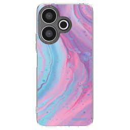 Átlátszó szilikon tok az alábbi mobiltelefonokra Xiaomi Redmi 13 4G - Pink liquid