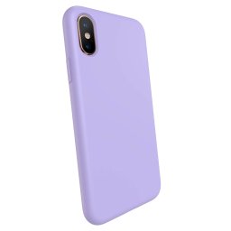 Liquid case Apple iPhone X/XS - Személyre szabott gravírozás - Lila
