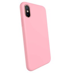 Liquid case Apple iPhone X/XS - Személyre szabott gravírozás - Rózsaszín