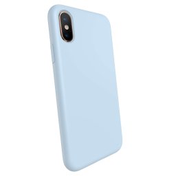 Liquid case Apple iPhone X/XS - Személyre szabott gravírozás - Kék