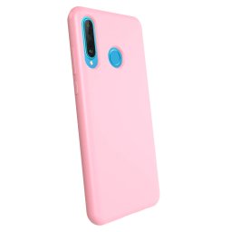 Liquid case Huawei P30 Lite - Személyre szabott gravírozás - Rózsaszín