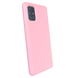 Liquid case Samsung Galaxy A71 A715F - Személyre szabott gravírozás - Rózsaszín