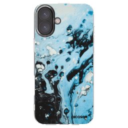 Átlátszó szilikon tok az alábbi mobiltelefonokra Apple iPhone 16 Plus - Organic blue