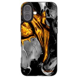 Fekete szilikon tok az alábbi mobiltelefonokra Apple iPhone 16 Plus - Black Gold