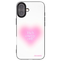 Fekete szilikon tok az alábbi mobiltelefonokra Apple iPhone 16 Plus - Rich Energy