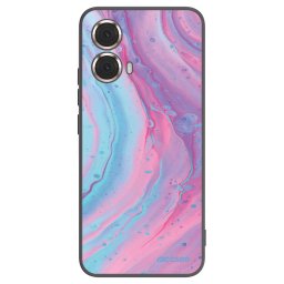Fekete szilikon tok az alábbi mobiltelefonokra Motorola Moto G85 - Pink liquid