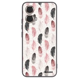 Fekete szilikon tok az alábbi mobiltelefonokra Motorola Moto G85 - Feather 2
