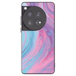 Fekete szilikon tok az alábbi mobiltelefonokra OnePlus 12 5G - Pink liquid