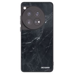 Fekete szilikon tok az alábbi mobiltelefonokra OnePlus 12 5G - Black marble