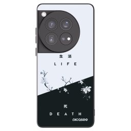 Fekete szilikon tok az alábbi mobiltelefonokra OnePlus 12 5G - Life - Death