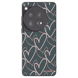 Fekete szilikon tok az alábbi mobiltelefonokra OnePlus 12 5G - Lots of love