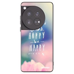 Fekete szilikon tok az alábbi mobiltelefonokra OnePlus 12 5G - Think happy be happy