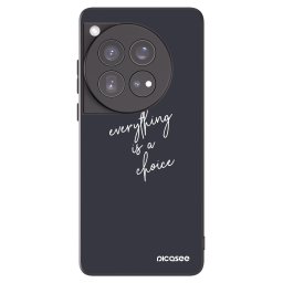Fekete szilikon tok az alábbi mobiltelefonokra OnePlus 12 5G - Everything is a choice
