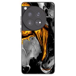 Fekete szilikon tok az alábbi mobiltelefonokra OnePlus 12 5G - Black Gold