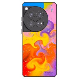 Fekete szilikon tok az alábbi mobiltelefonokra OnePlus 12 5G - Bubbles