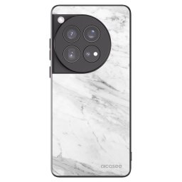 Fekete szilikon tok az alábbi mobiltelefonokra OnePlus 12 5G - White marble
