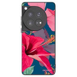 Fekete szilikon tok az alábbi mobiltelefonokra OnePlus 12 5G - Hibiscus