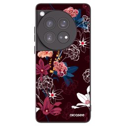 Fekete szilikon tok az alábbi mobiltelefonokra OnePlus 12 5G - Dark Meadow