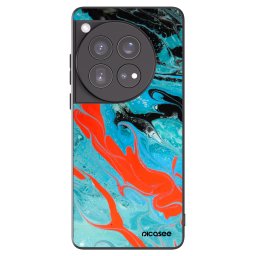 Fekete szilikon tok az alábbi mobiltelefonokra OnePlus 12 5G - Blue Magma