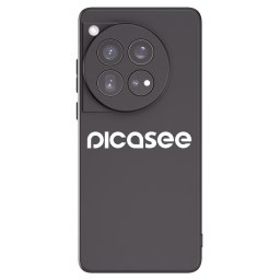 Fekete szilikon tok az alábbi mobiltelefonokra OnePlus 12 5G - Picasee - new logo - white