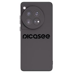 Fekete szilikon tok az alábbi mobiltelefonokra OnePlus 12 5G - Picasee - new logo - black