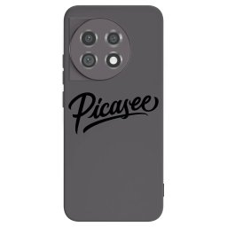Fekete szilikon tok az alábbi mobiltelefonokra OnePlus 11 5G - Picasee - old logo - black