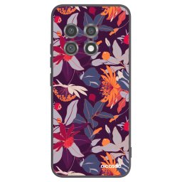 Fekete szilikon tok az alábbi mobiltelefonokra OnePlus 11 5G - Purple Leaf