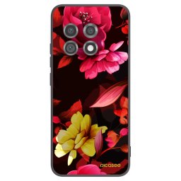 Fekete szilikon tok az alábbi mobiltelefonokra OnePlus 11 5G - Dark Peonny