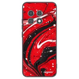 Fekete szilikon tok az alábbi mobiltelefonokra OnePlus 11 5G - Red black