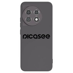 Fekete szilikon tok az alábbi mobiltelefonokra OnePlus 11 5G - Picasee - new logo - black