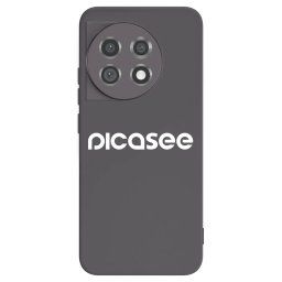 Fekete szilikon tok az alábbi mobiltelefonokra OnePlus 11 5G - Picasee - new logo - white