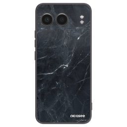 Fekete szilikon tok az alábbi mobiltelefonokra OnePlus Nord 4 - Black marble