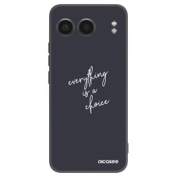 Fekete szilikon tok az alábbi mobiltelefonokra OnePlus Nord 4 - Everything is a choice
