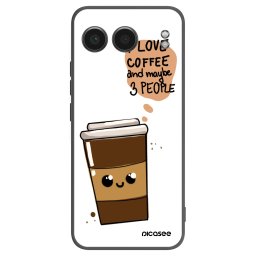 Fekete szilikon tok az alábbi mobiltelefonokra OnePlus Nord 4 - Cute coffee